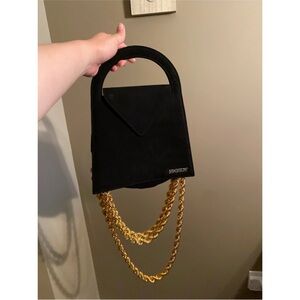 Jacquemus black leather bag